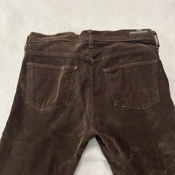 Citizens of Humanity Women's Skinny Leg Corduroy Pants Brown Size 29 USA Made - Picture 10 of 13